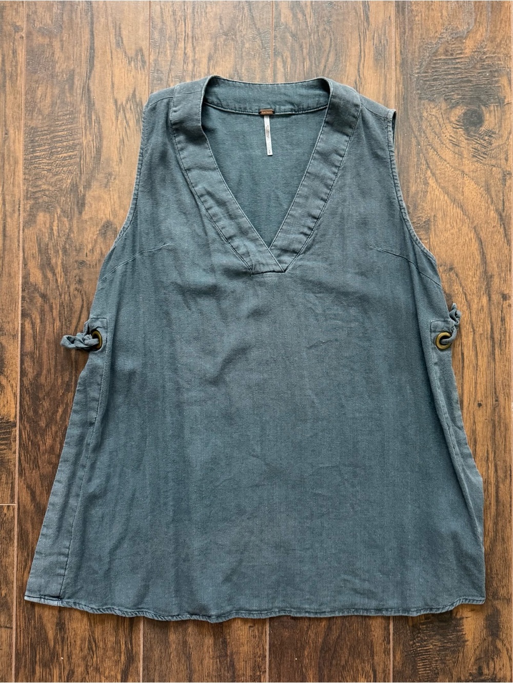 Free People Small Dusty Blue Gray Tunic Sleeveless Top